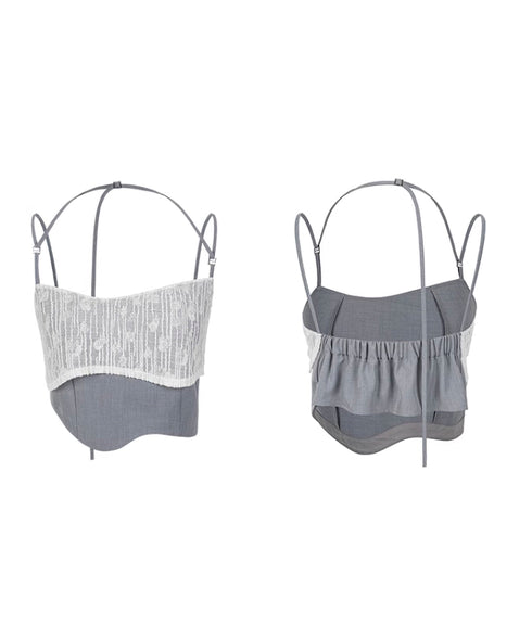 Double Hem Suspender Top